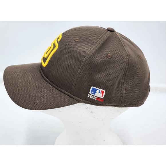 San Diego Padres Hat Yellow Logo Brown Baseball Cap Adjustable Team MLB OC Sport - Picture 8 of 10